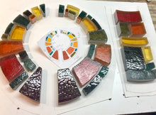 Load image into Gallery viewer, Vitrail à la dalle de verre - PALABRE AMBRÉ