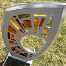 Load image into Gallery viewer, Vitrail en dalle de verre - ÉCLOSION AMBRÉE