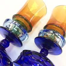 Load image into Gallery viewer, Empilade petite AMBRE - BLEU- COBALT