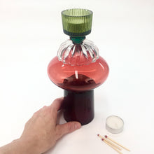 Load image into Gallery viewer, Empilade moyenne OLIVE - TURQUOISE - ROUGE