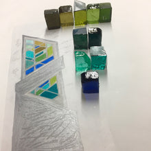 Charger l'image dans la galerie, Vitrail en dalle de verre - AZIMUT 1