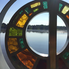 Load image into Gallery viewer, Vitrail à la dalle de verre - PALABRE AMBRÉ
