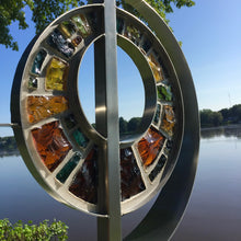 Load image into Gallery viewer, Vitrail à la dalle de verre - PALABRE AMBRÉ