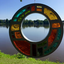 Charger l'image dans la galerie, Vitrail à la dalle de verre - ANNEAU AMBRÉ