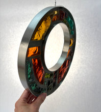 Charger l'image dans la galerie, Vitrail à la dalle de verre - ANNEAU AMBRÉ