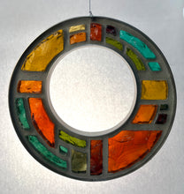 Charger l'image dans la galerie, Vitrail à la dalle de verre - ANNEAU AMBRÉ