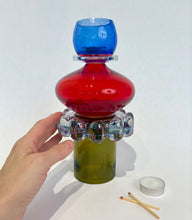 Load image into Gallery viewer, Empilade moyenne BLEU - ROUGE - OLIVE
