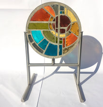 Load image into Gallery viewer, STAINED GLASS Dalle de verre - Circular occurence 1
